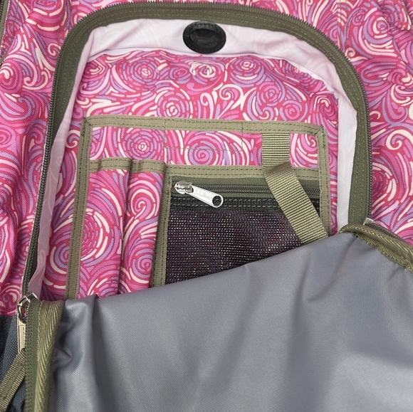 L.L. Bean | Multipocket Laptop Backpack Pink Swirl - Picture 3 of 9